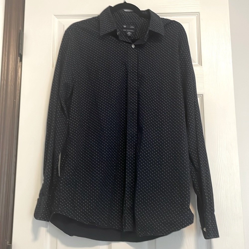 Gap Shirt Men’s Slim Fit Long Sleeve Size XL Navy Blue